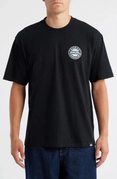 Dickies Circle Graphic T-shirt In Black