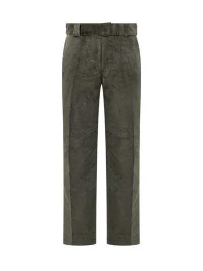 Dickies Classic Velvet Trousers In Olive Green