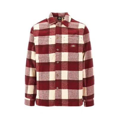 Dickies Check Pocket Shirt In Red