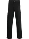 Dickies Construct Logo-patch Trousers In Schwarz