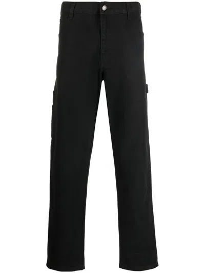 Dickies Construct Logo-patch Trousers In Schwarz