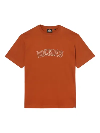 Dickies Construct Logo T-shirt In Orange