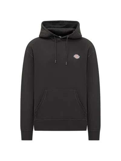 Dickies Construct Logo-patch Hoodie In Black