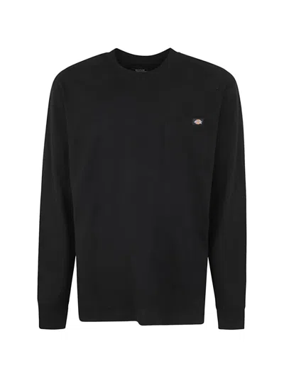 Dickies Construct Logo-patch T-shirt In Black