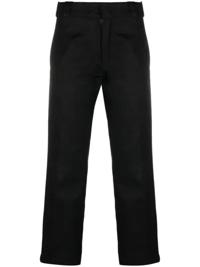 Dickies Construct Straight-leg Cropped Trousers In Black