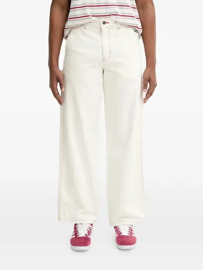 Dickies Contrast-stitch Jeans In White