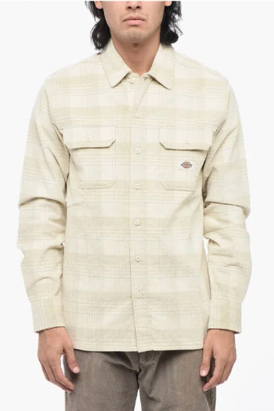 Dickies Corduroy Tartan Checked Alma Shirt In Multi