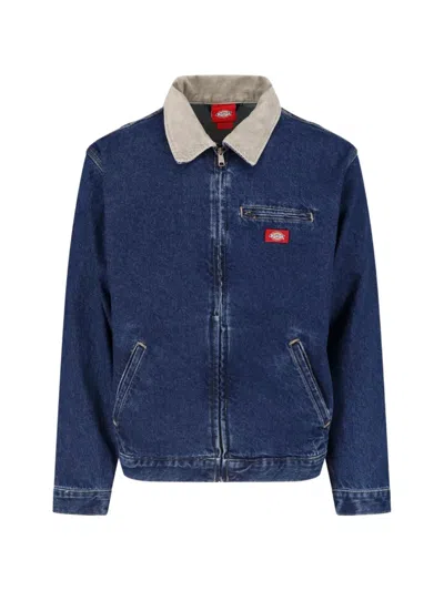 Dickies Corduroy-collar Painter Denim Jacket In Blue