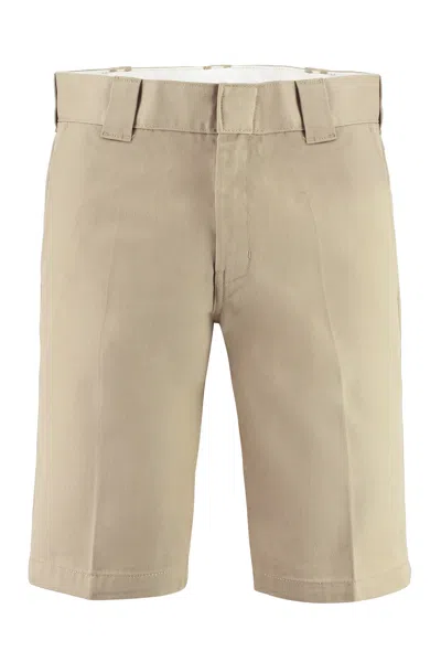 Dickies Cotton Blend Shorts In Neutral