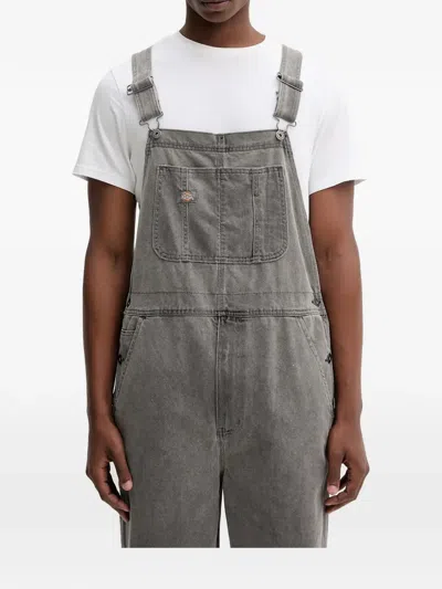 Dickies Cotton Jumpsuit In Gray
