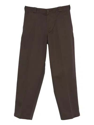 Dickies Cotton Trousers In Brown