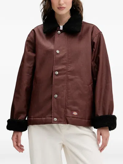 Dickies Decherd Waxed Jacket In Red
