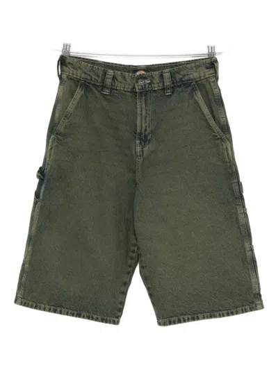 Dickies Denim Cargo Shorts In Green