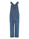 Dickies Denim Dungarees In Blue