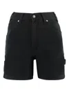 Dickies Cotton Shorts With Back Pockets And Belt Loops In Black