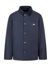 Dickies Blue Jacket With Contrast Collar In Blue