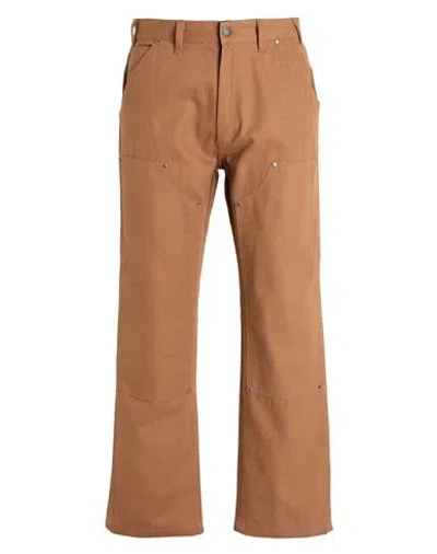 Dickies Double Front Duck Pants In Stonewashed Brown Duck