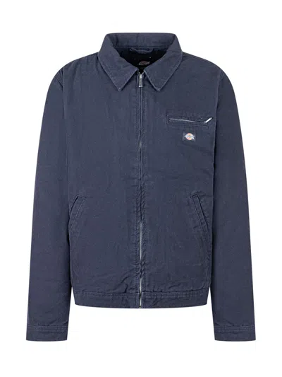 Dickies Navy Blue Jacket With Front Zip