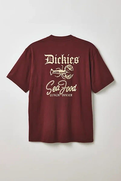 Dickies Diner Graphic Tee In Maroon, Men's At Urban Outfitters In Burgundy