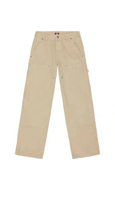 Dickies Double Knee Canvas Carpenter Pant In Brown