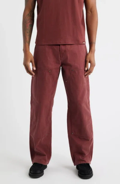 Dickies Double Knee Cotton Canvas Carpenter Pants In Brown
