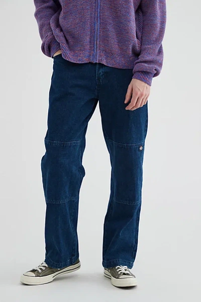 Dickies Double Knee Denim Pants In Blue