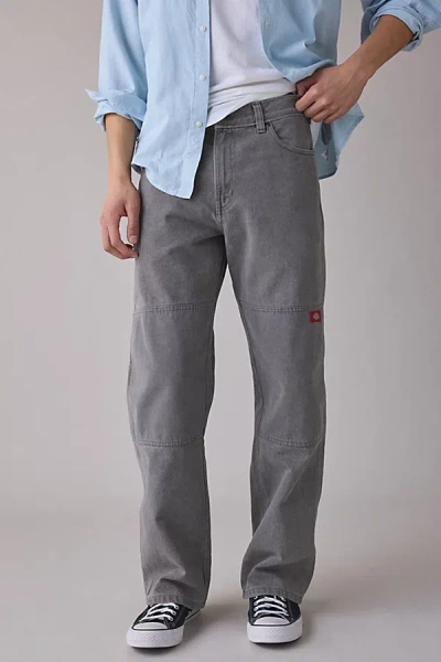 Dickies Double Knee Loose Fit Work Pant In Grey, Men's At Urban Outfitters In Gray