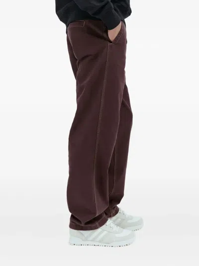 Dickies Double-needle Stitched Trousers In Brown