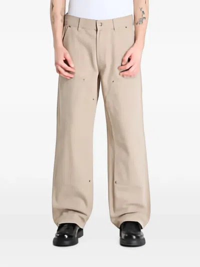 Dickies Double-knee Carpenter Trousers In White
