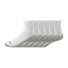 Dickies Dri-tech Work Mens Multi-pack 6 Pair Quarter Ankle Socks In White