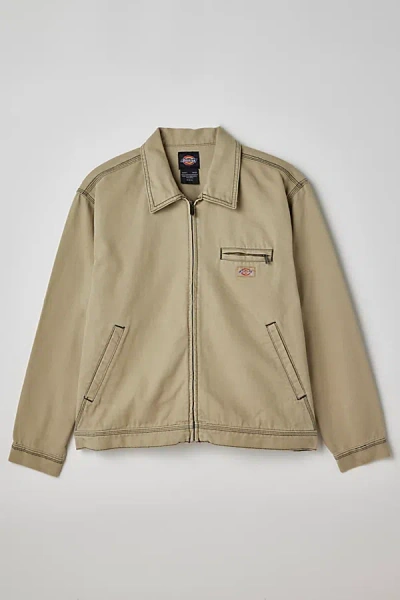 Dickies Duck Canvas Contrast Stitch Jacket In Brown Duck Washed, Men's At Urban Outfitters