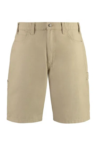 Dickies Duck Cotton Shorts In Nude