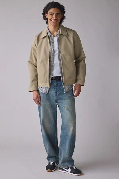 Dickies Eisenhower Unlined Gas Jacket In Taupe, Men's At Urban Outfitters In Brown