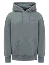 Dickies Embroidered-logo Hoodie In Gray