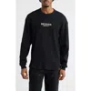 Dickies Embroidered Logo Long Sleeve Cotton Waffle T-shirt In Black