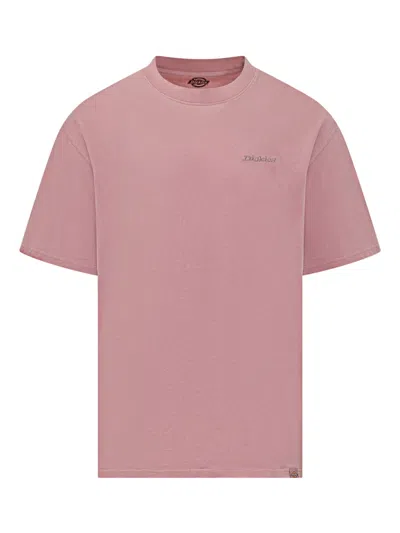 Dickies Embroidered Logo T-shirt In Pink