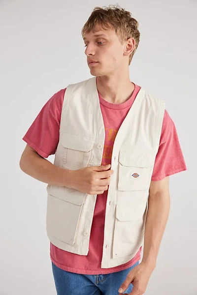 Dickies Fishersville Vest Jacket In Stone Whitecap Grey, Men's At Urban Outfitters