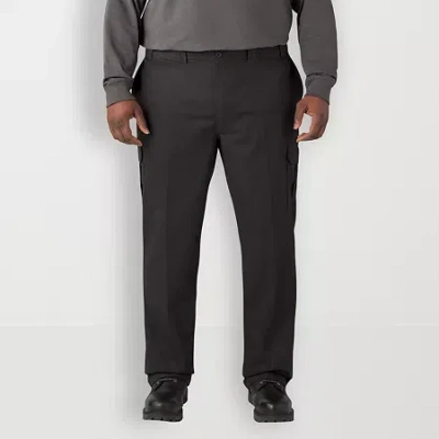 Dickies Flex Twill Cargo Mens Regular Fit Big And Tall Workwear Pant In Black