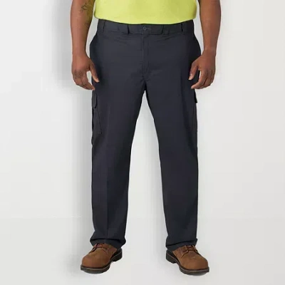 Dickies Flex Twill Cargo Mens Regular Fit Big And Tall Workwear Pant In Blue