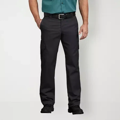 Dickies Flex Twill Cargo Mens Regular Fit Workwear Pant In Black