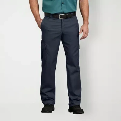 Dickies Flex Twill Cargo Mens Regular Fit Workwear Pant In Blue