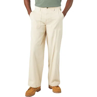 Dickies Fort Smith Loose Fit Twill Utility Pants In White
