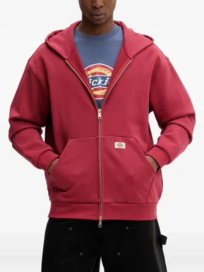 Dickies Fostoria Zip-up Hoodie In Red