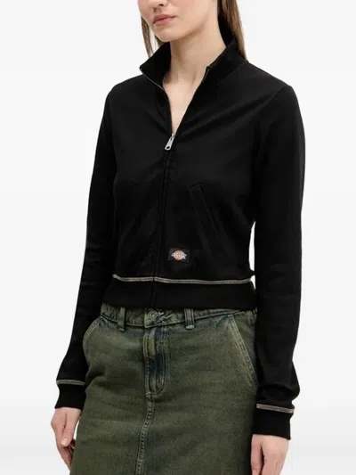 Dickies Funnel-neck Cardigan In Black