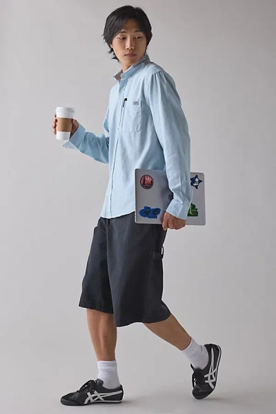 Dickies Gallatin Long Sleeve Shirt In Blue, Men's At Urban Outfitters