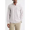 Dickies Gallatin Ticking Stripe Cotton Button-down Shirt In White