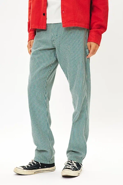 Dickies Garyville Hickory Stripe Pant In Olive, Men's At Urban Outfitters
