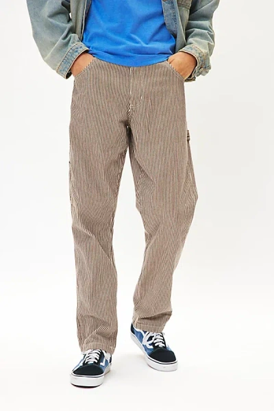 Dickies Garyville Hickory Stripe Pant In Taupe, Men's At Urban Outfitters