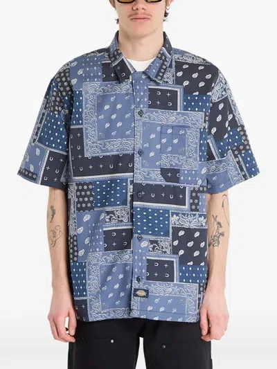 Dickies Glandorf Paisley-print Shirt In Blue