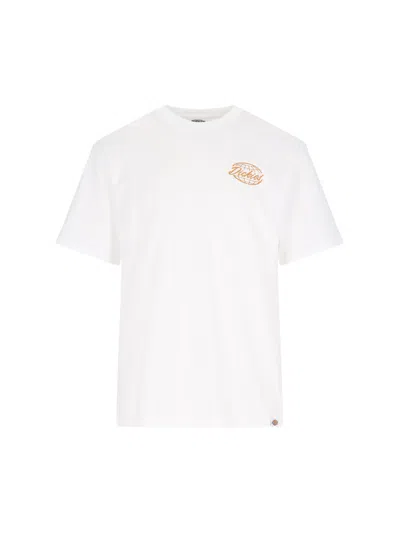 Dickies "globe" Logo T-shirt In White